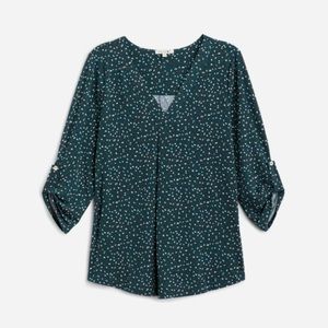 BEACON Patty Roll Tab Knit Top XS